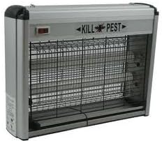 Mata plagas eléctrico de aluminio para insectos, moscas y bichos.